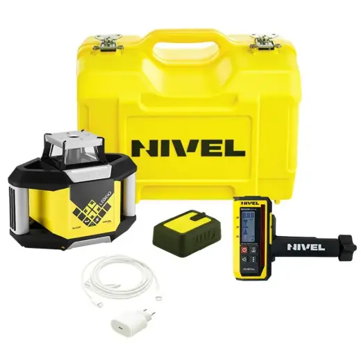 Laser rotacyjny niwelator czerwony Nivel System NL320R DIGITAL
